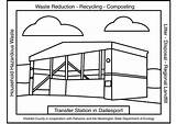 Coloring Transfer Station Waste sketch template