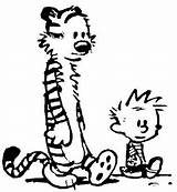 Calvin Hobbes Coloring Children Small Sheet Sheets Top Walking February sketch template
