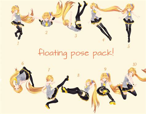 floating pose pack  esizu  deviantart