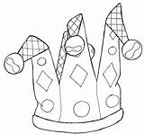 Jester Hat Printable Hats Templates Painting Kids Getdrawings Drawing sketch template