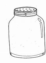 Jar Peanut Butter Coloring Template sketch template