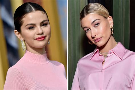 hailey bieber  selena gomez feud      side