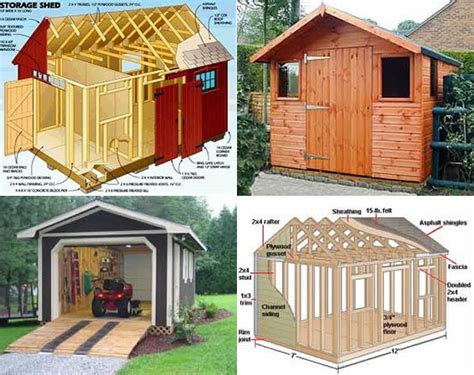 storage shed plans learn   build  shed   budget cool