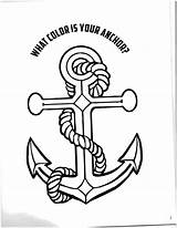 Coloring Navy Anchor Pages Sailor Ship sketch template