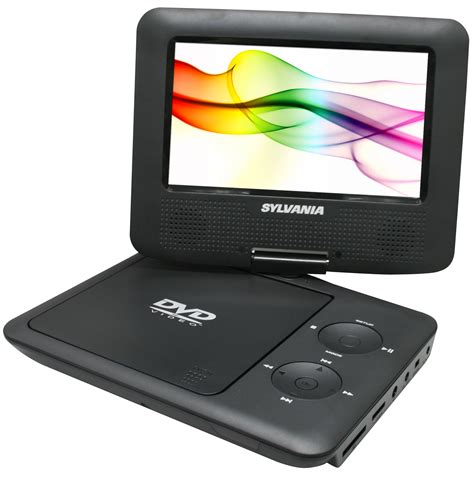 sylvania sdvd  portable swivel screen dvd player black walmartcom