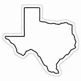 Texas Outline Clipart Shape Cliparts State Library sketch template