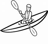 Drawing Kayaking Bangka Getdrawings sketch template