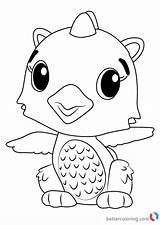 Hatchimals Coloring Pages Printable Polar Draggle Print Color Colleggtibles Bettercoloring Book Template sketch template