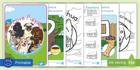 printable puppy activity book foundation phase twinkl