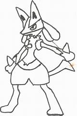 Lucario Pokemon Clipartmag Coloringtop Bidoof Pokémon Getcolorings sketch template