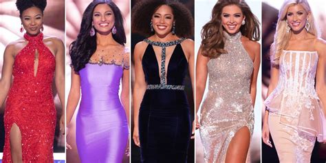 miss america 2019 evening gown photos see miss america contestant gown pictures