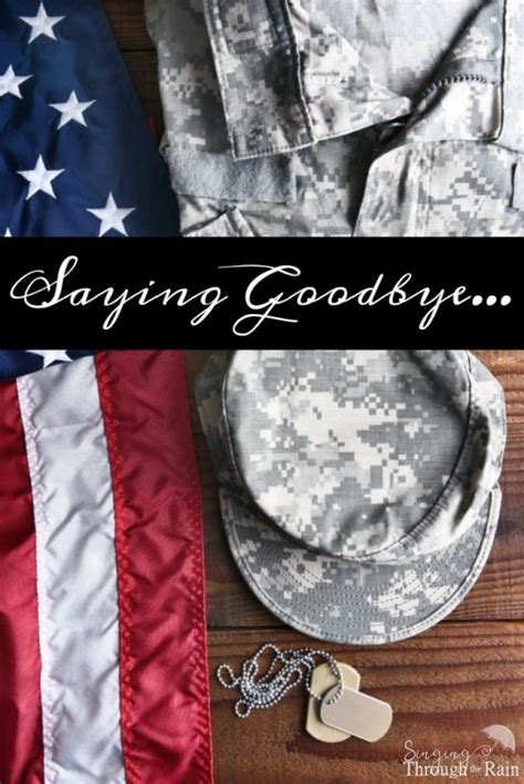 Saying A Military Goodbye Singing Through The Rain