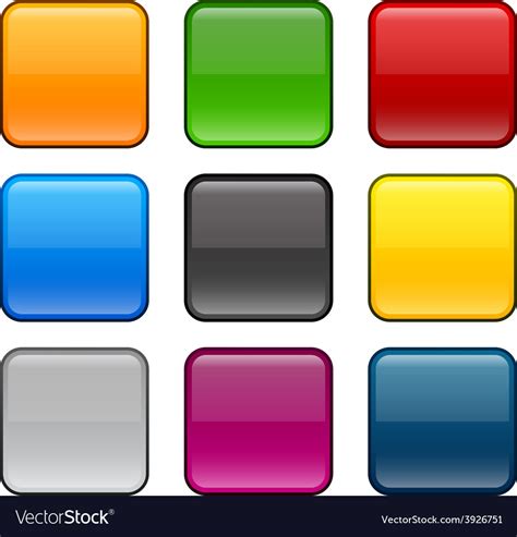 square color icons royalty  vector image vectorstock