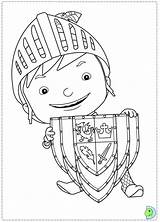 Knight Mike Coloring Pages Dinokids Colouring Template Fortress Team Close Tvheroes sketch template