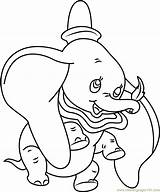 Dumbo Coloring Flying Pages Coloringpages101 Color sketch template