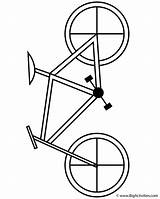 Bicycle Coloring Transportation Print sketch template
