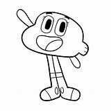Gumball Amazing Coloring Pages sketch template