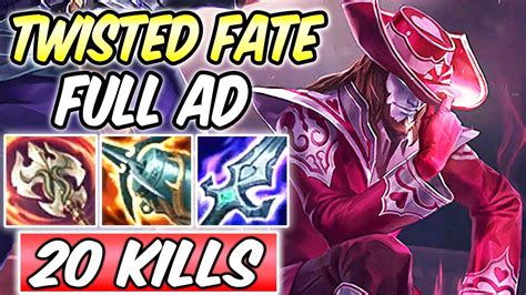 ad twisted fate kraken slayer  hit adc gameplay  build runes league  legends