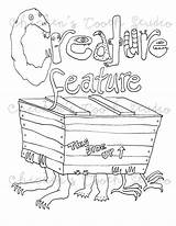 Creature Feature sketch template