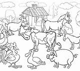 Coloring Farm Pages Adults Animal Agriculture Animals Getcolorings Getdrawings Printable Colorings sketch template
