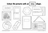 Colouring 2d Shape Sparklebox Recognition Sheets sketch template