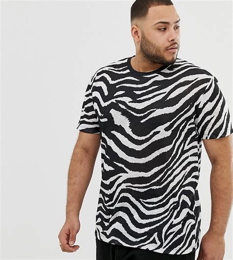 asos design  relaxed fit  shirt    zebra print  heavy linen  multi