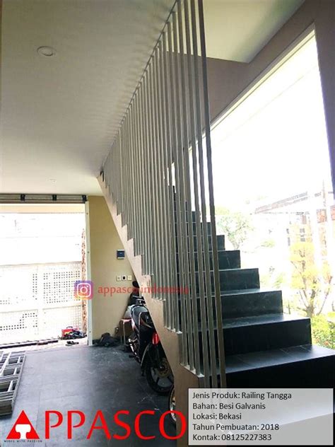 railing tangga cantik model tangga gantung  bekasi tangga modern