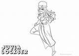 Coloring Pages Juvia Tail Fairy Lockser Kids Printable sketch template