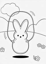 Coloring Peeps Pages Marshmallow Fun sketch template