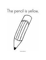 Coloring Pencil Yellow Crayon Le Pages sketch template
