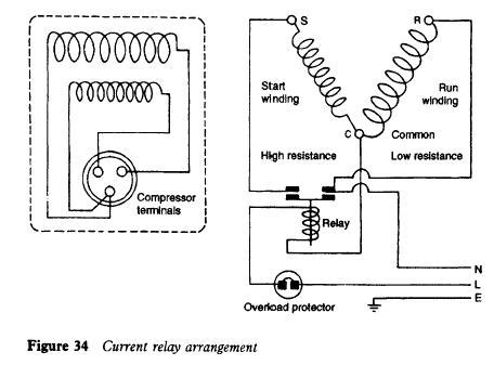 compressor current relay wiring diagram