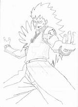 Gajeel Redfox sketch template