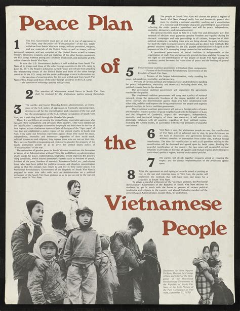 peace plan of the vietnamese people smithsonian institution