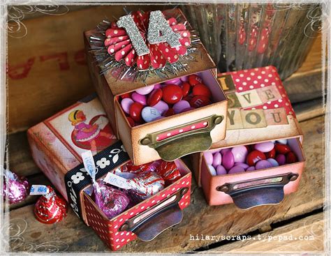 sizzix die cutting inspiration  tips valentines day vintage candy boxes