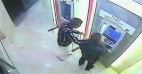 man knocks out mugger attempting to rob him at cash machine in