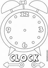 Clock Coloring Pages Print Colorings Clock3 sketch template
