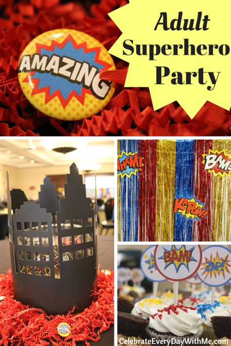 Fantastic Decorating Ideas For An Adult Superhero Party