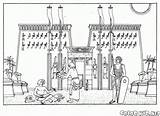 Khonsu Templo Tempel Tempio Egipto Egitto Egypt Ziggurat Colorkid Ausmalbilder Chons ägypten Colorir Antigo Egypte Khonsou Egizi Antique Antike Coloriage sketch template