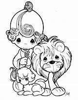 Precious Moments Coloring Pages Printable Baby Animals Lion Animal Christian Kids Praying Boy Books Print Pdf Sheets Adult Getcolorings Cartoon sketch template
