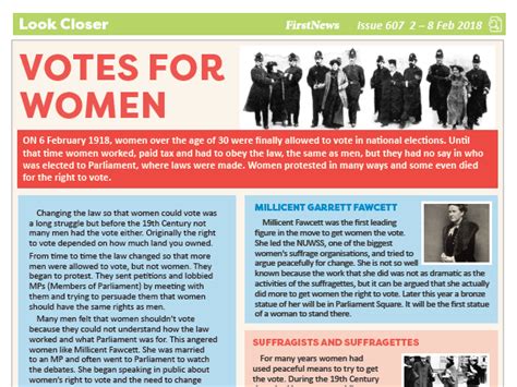 ks news comprehension suffragettes   vote  women teaching