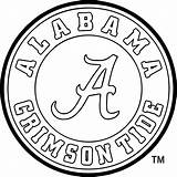 Coloring Pages Logo Football Alabama Crimson Tide Eagles Circle Getcolorings Sec Choose Board Team sketch template