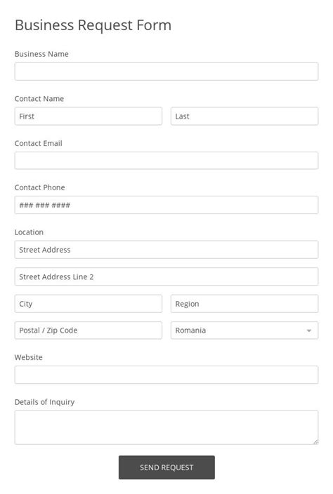 request forms   templates  form builder