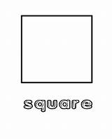 Square Shape Pages Preschool Coloring Worksheets Shapes Printable Colouring Worksheet Color Kids Squares Sheets Activities School Toddlers Sheet Preschoolers Printables sketch template