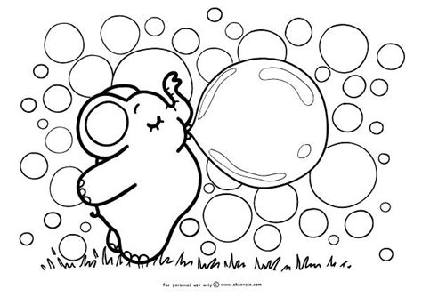 blowing bubbles coloring pages  getdrawings