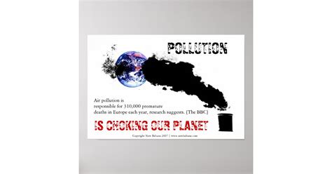 pollution poster zazzle