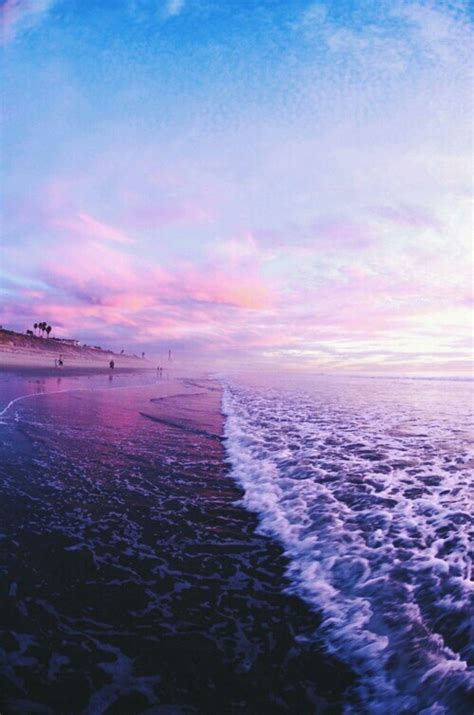 Aesthetic Beach Feed Ocean Purple Image 3754608 By Marky On