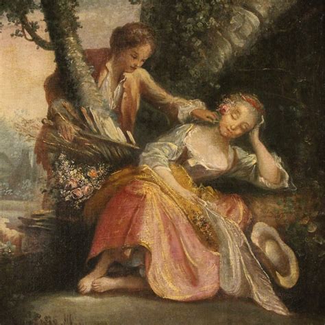 antiques atlas  century french romantic scene painting