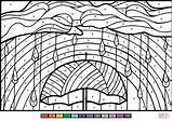 Coloring Kleurplaat Regenboog Zahlen Supercoloring Regenbogen Wolken Einhorn Hij Allerlei Avonturen Aapjes Bumbalu Beleeft Vriendje Nummer sketch template