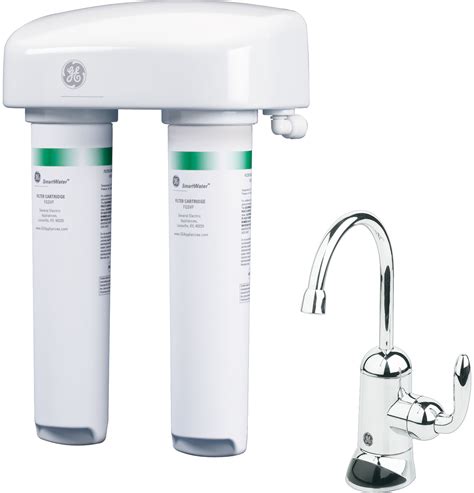 Ge® Twist And Lock Under Counter Dual Stage Water Filtration System