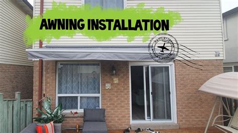 install  retractable awning youtube
